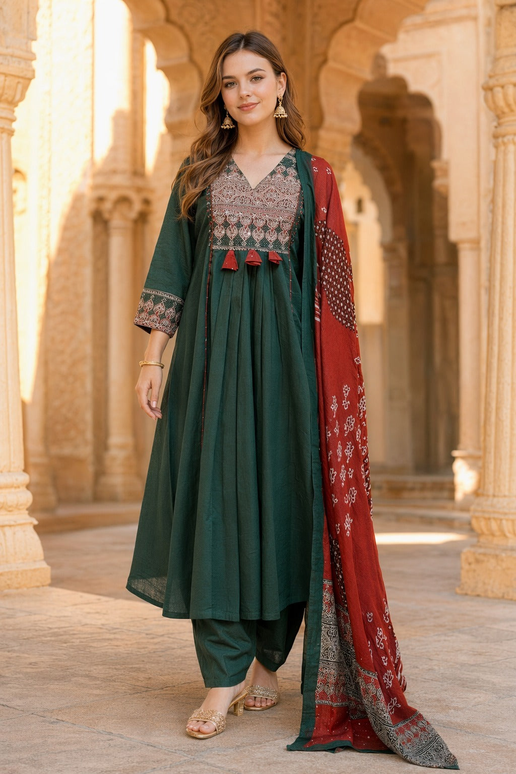 Kurti with Dupatta