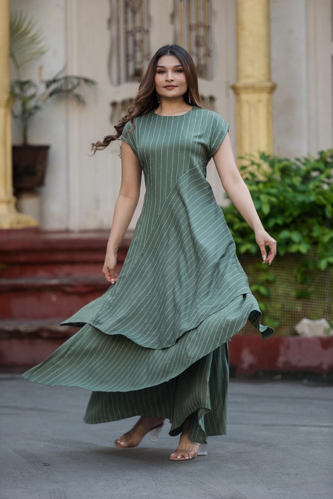 Export Quality Long top with Layer Palazzo