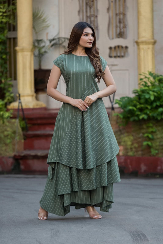 Export Quality Long top with Layer Palazzo
