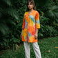 Sunset Splash Printed Cotton Co-Ord Set