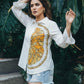 Citrus Bloom Printed Cotton Shirt