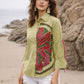 Pistachio Citrus Printed Cotton Shirt