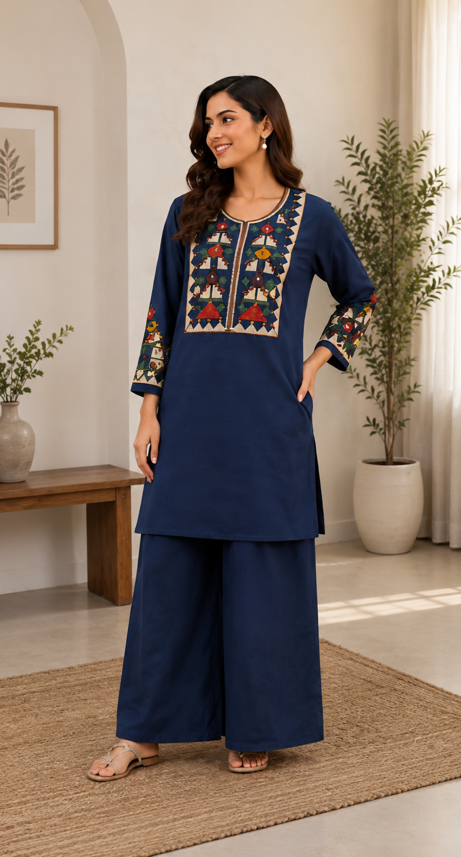 Cotton Kurti Plazo