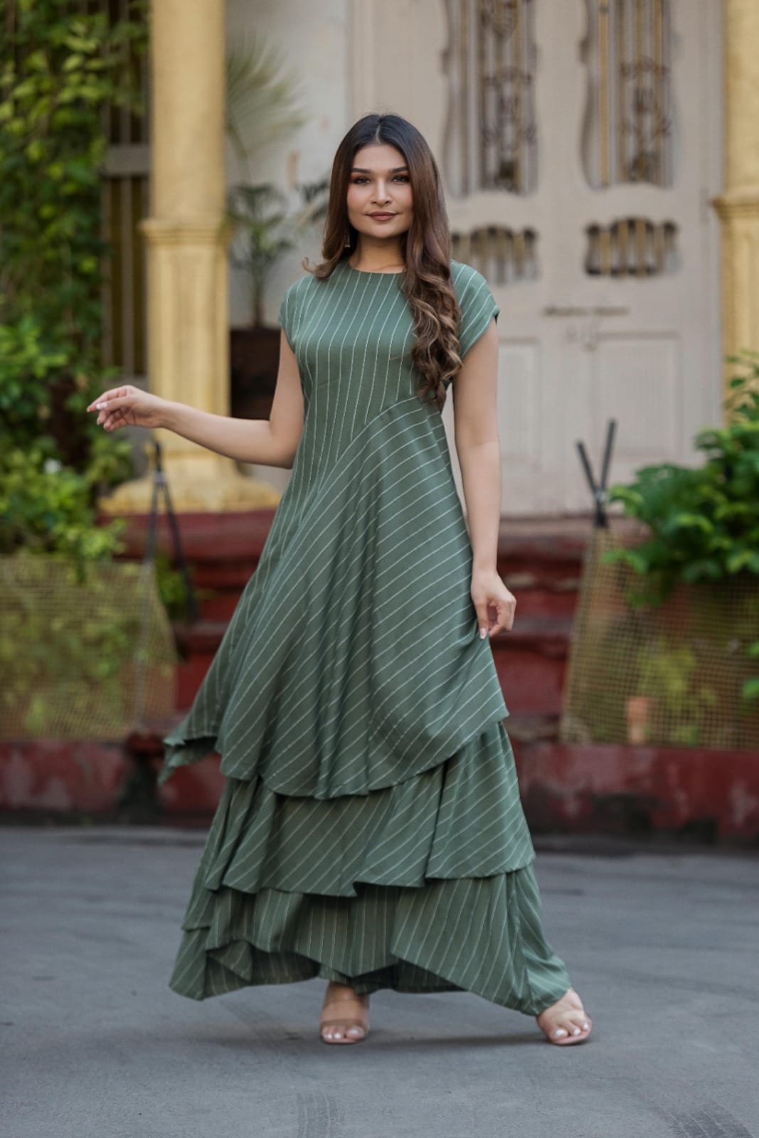 Export Quality Long top with Layer Palazzo