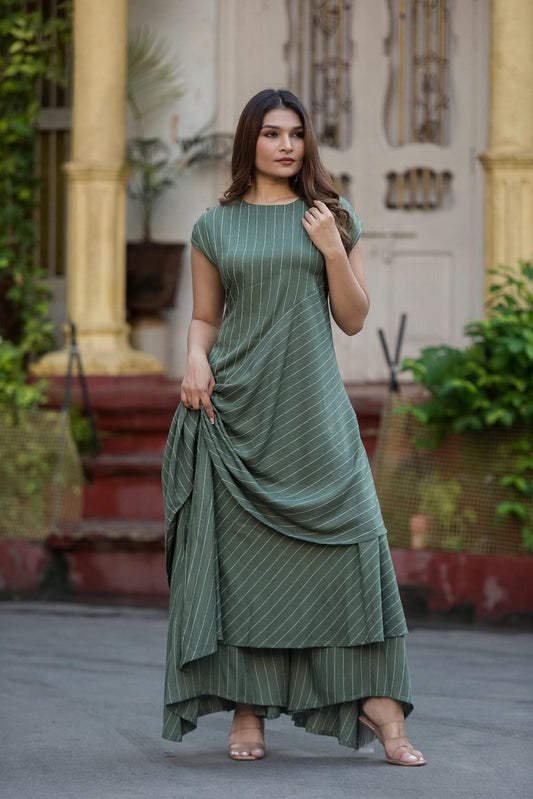 Export Quality Long top with Layer Palazzo