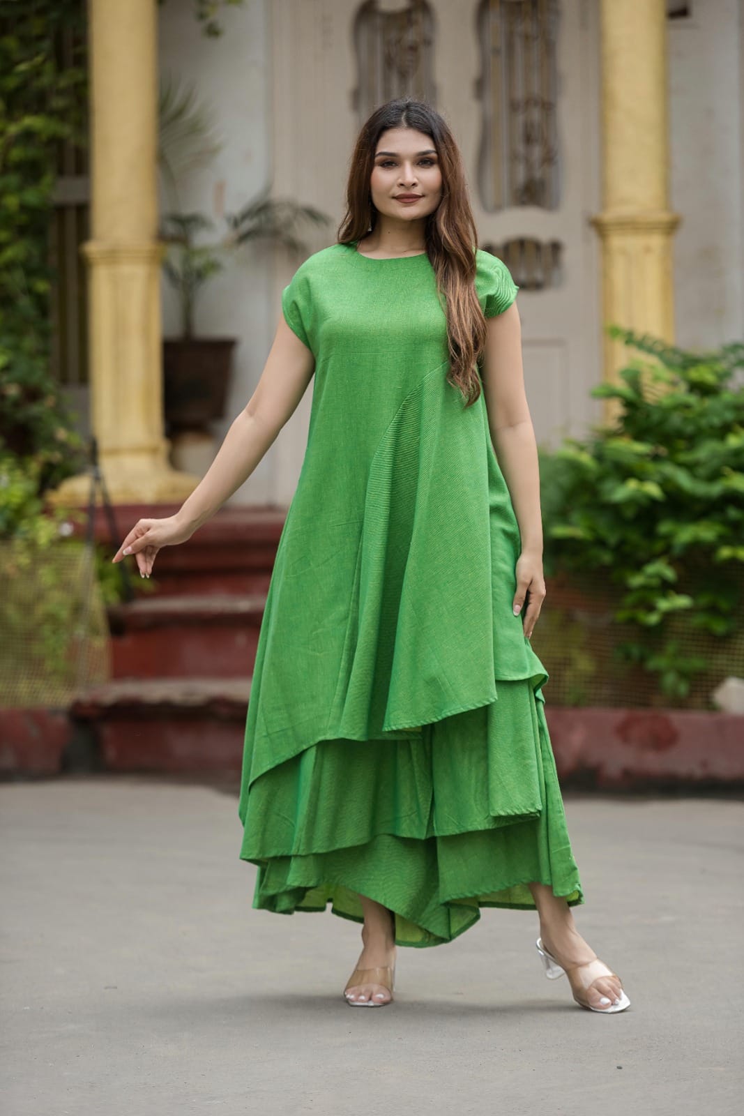 Samre Fancy Top with Layers palazzo