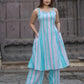 West Bengal hand khadi Spaghetti top culottes