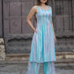 West Bengal hand khadi Spaghetti top culottes