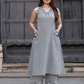 Jute fabric Kurti & Palazzo