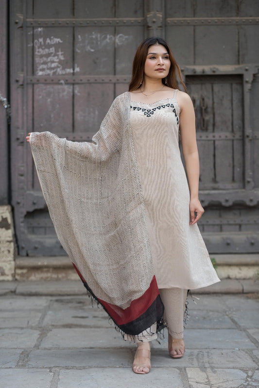 Jute Spaghetti Top with Palazzo