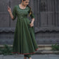 Anarkali yog mirror work with culottes