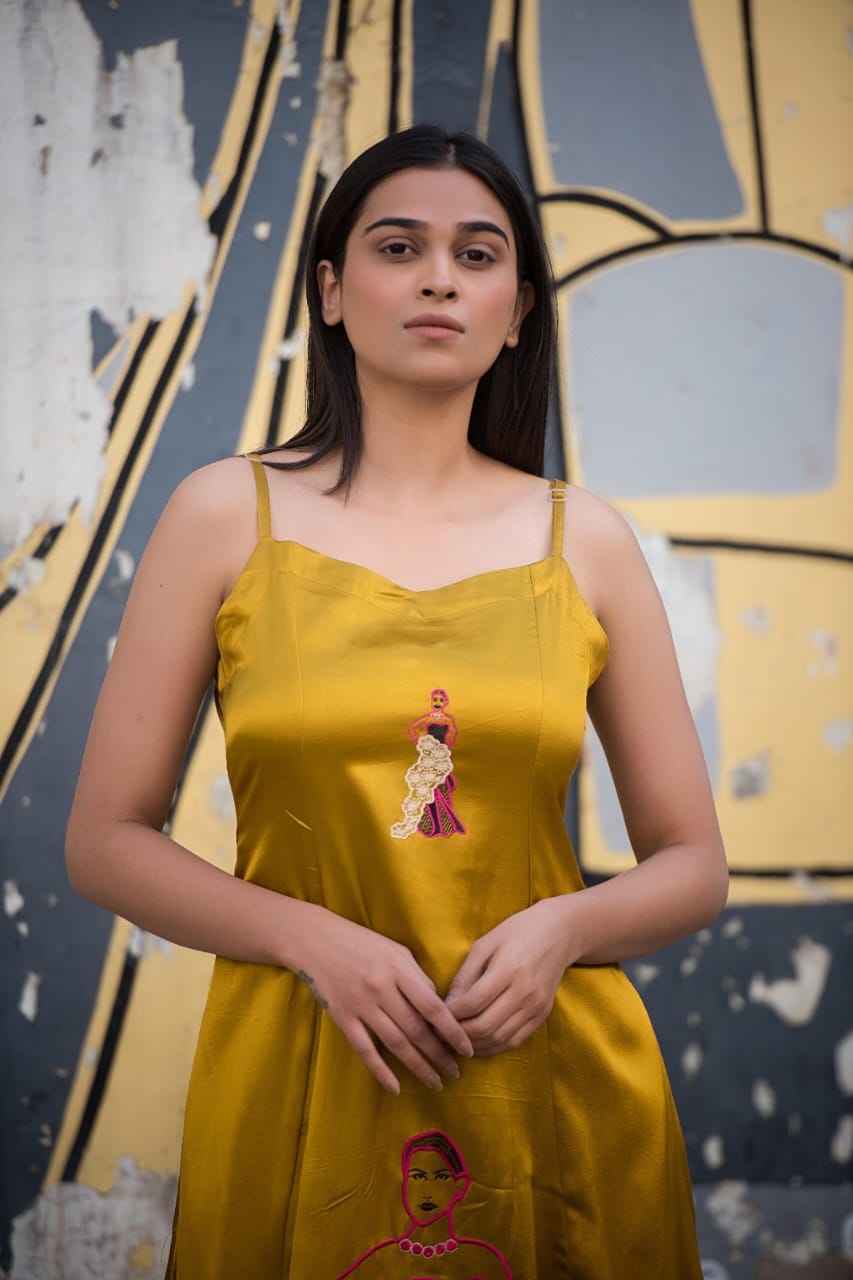 Bhagalpur Tussar Silk Top & Culottes