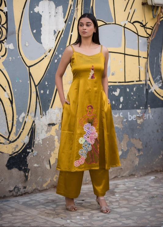 Bhagalpur Tussar Silk Top & Culottes