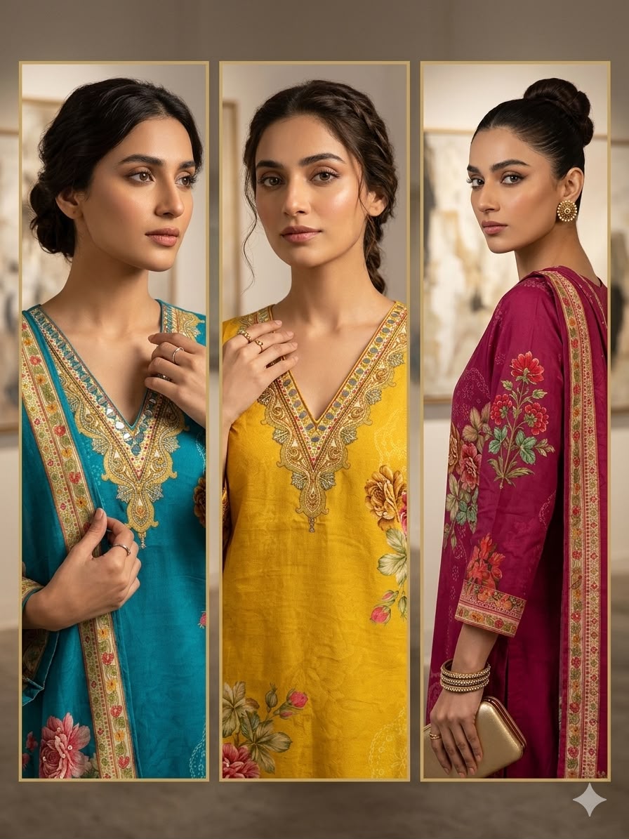Bloom Luxe Silk Suit Collection